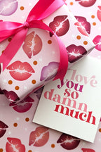 kiss print - wrapping paper (FINAL SALE)
