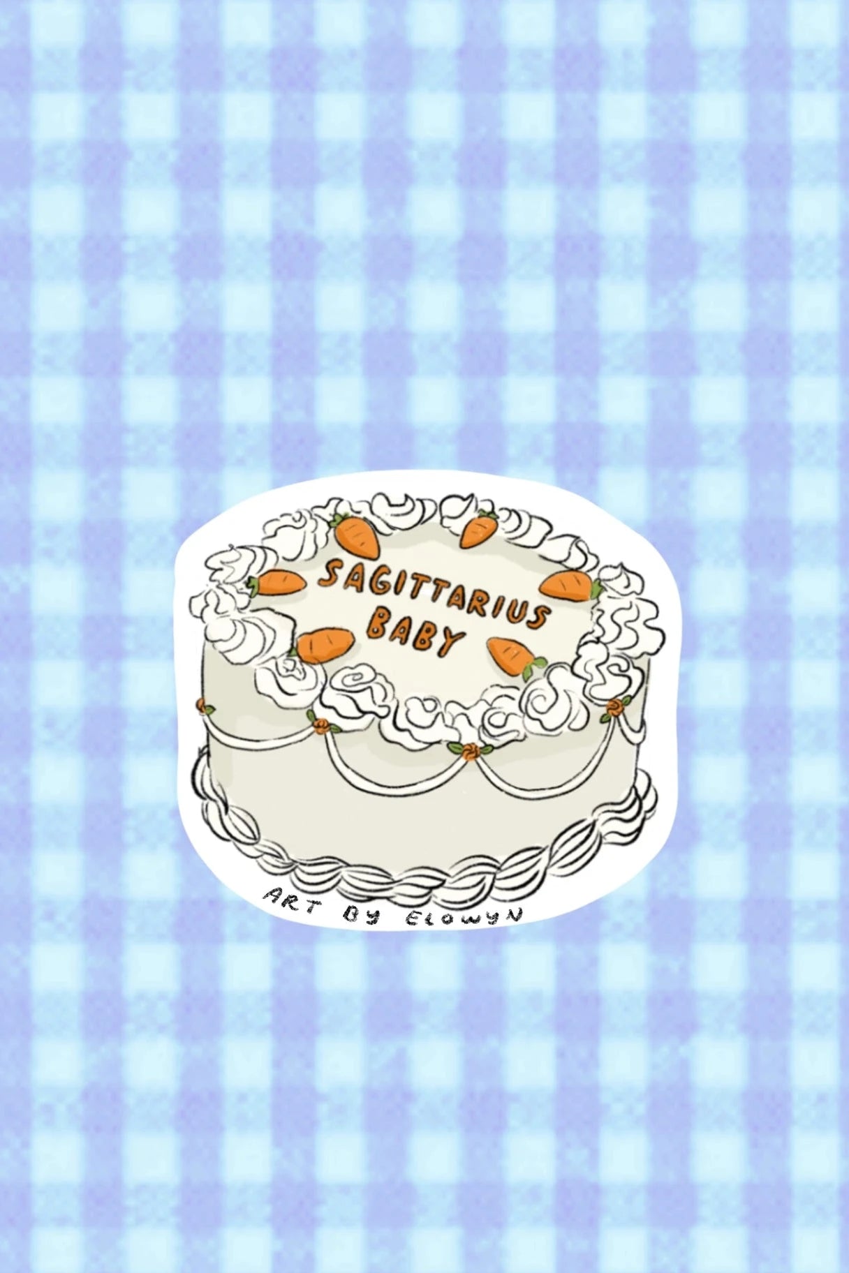 zodiac cake sticker - sagittarius