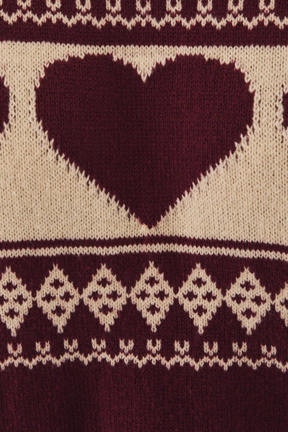 clara sweater - burgundy