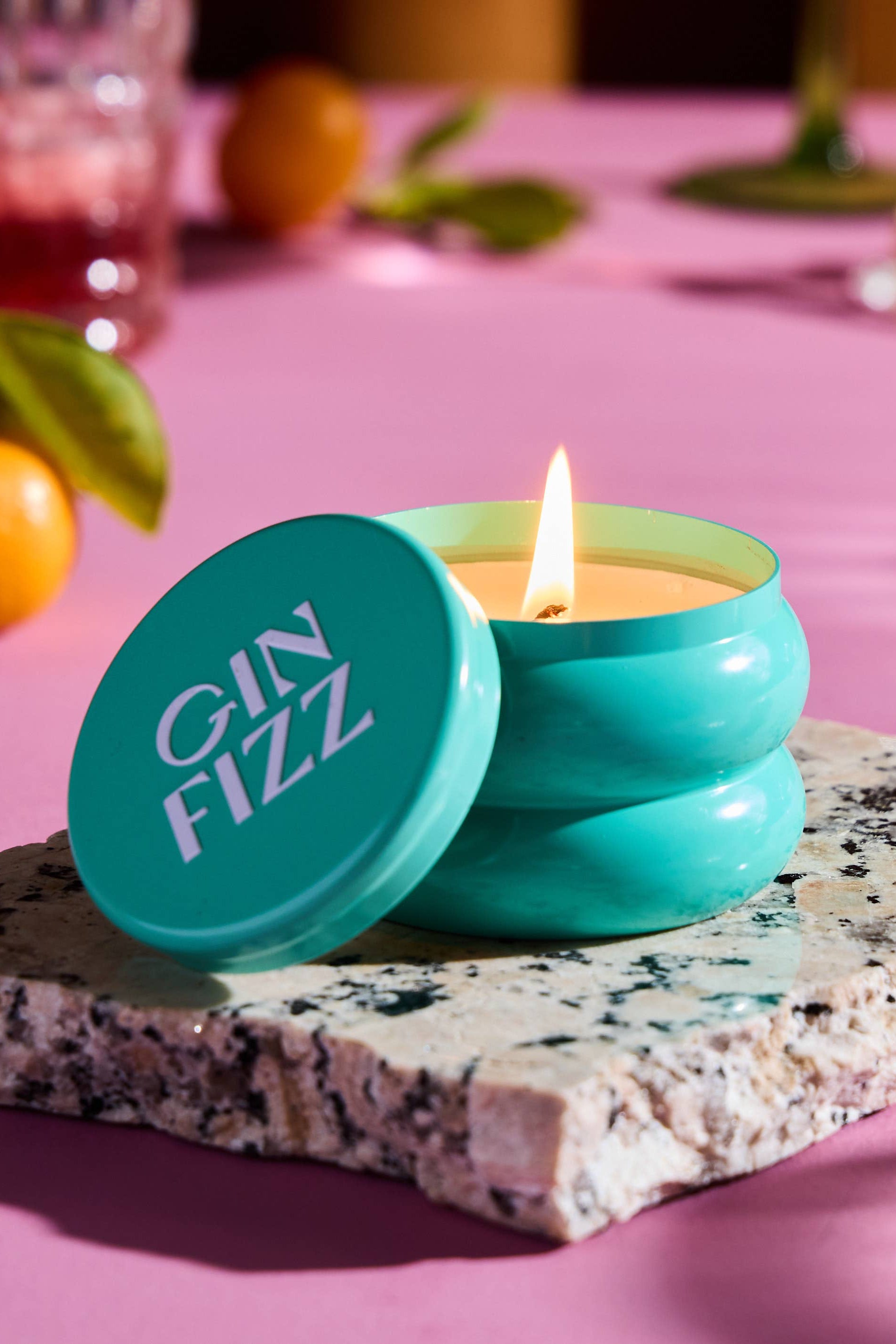 gin fizz tin candle - 3.5 oz