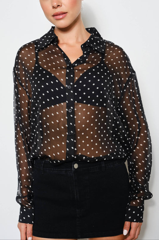 cecilia blouse - black