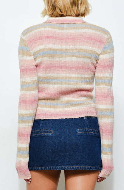 alison polo - soft pink