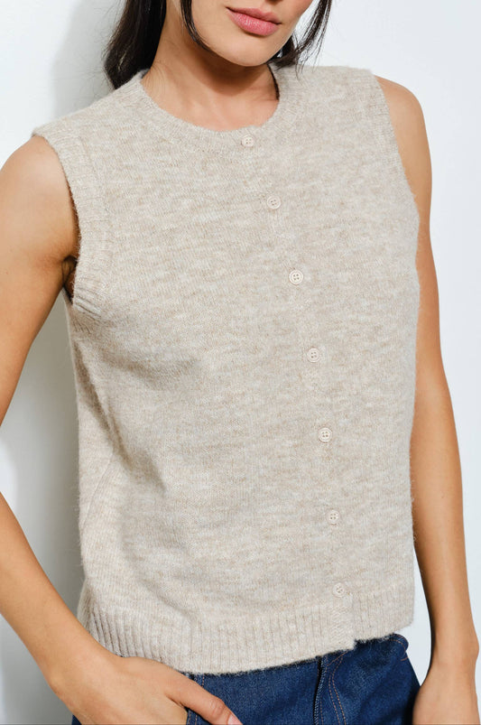 savvy vest - tan