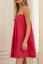 briley dress - pink stripe
