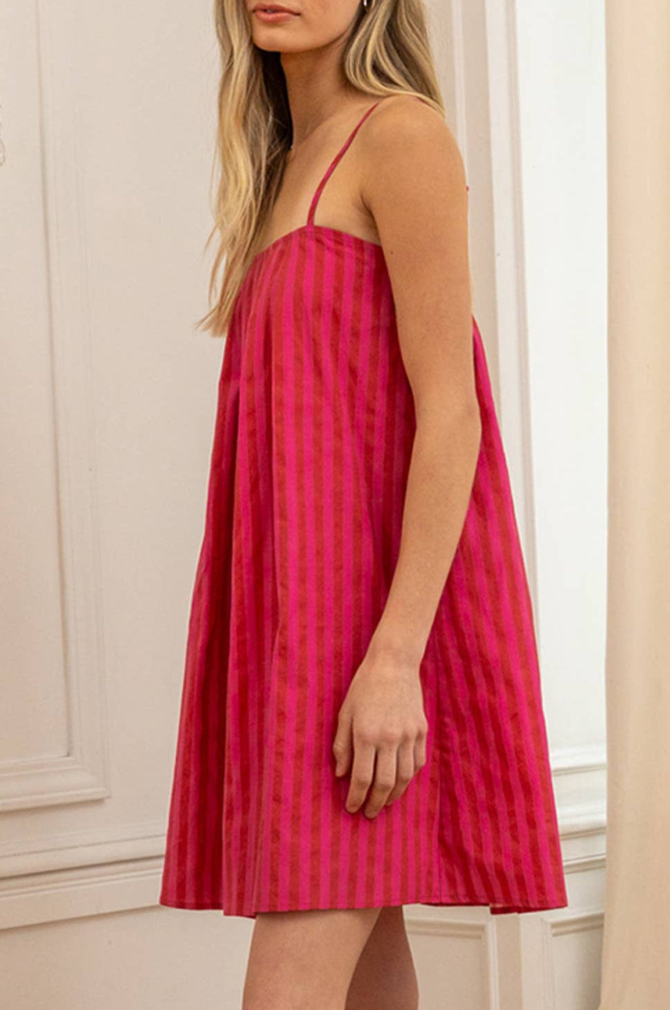 briley dress - pink stripe