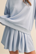 chloe skort - baby blue