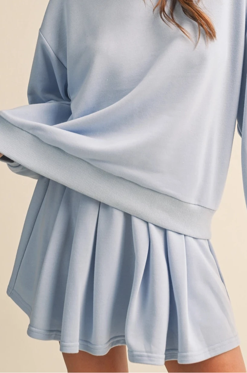 chloe skort - baby blue
