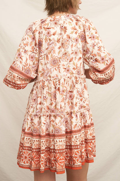 morgan dress - rust