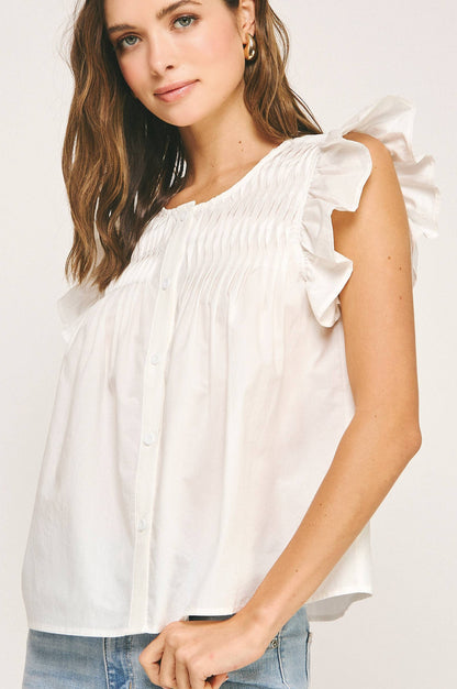 clare top - off white