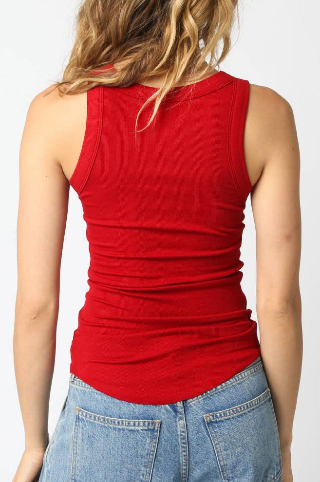 dean tank top - red