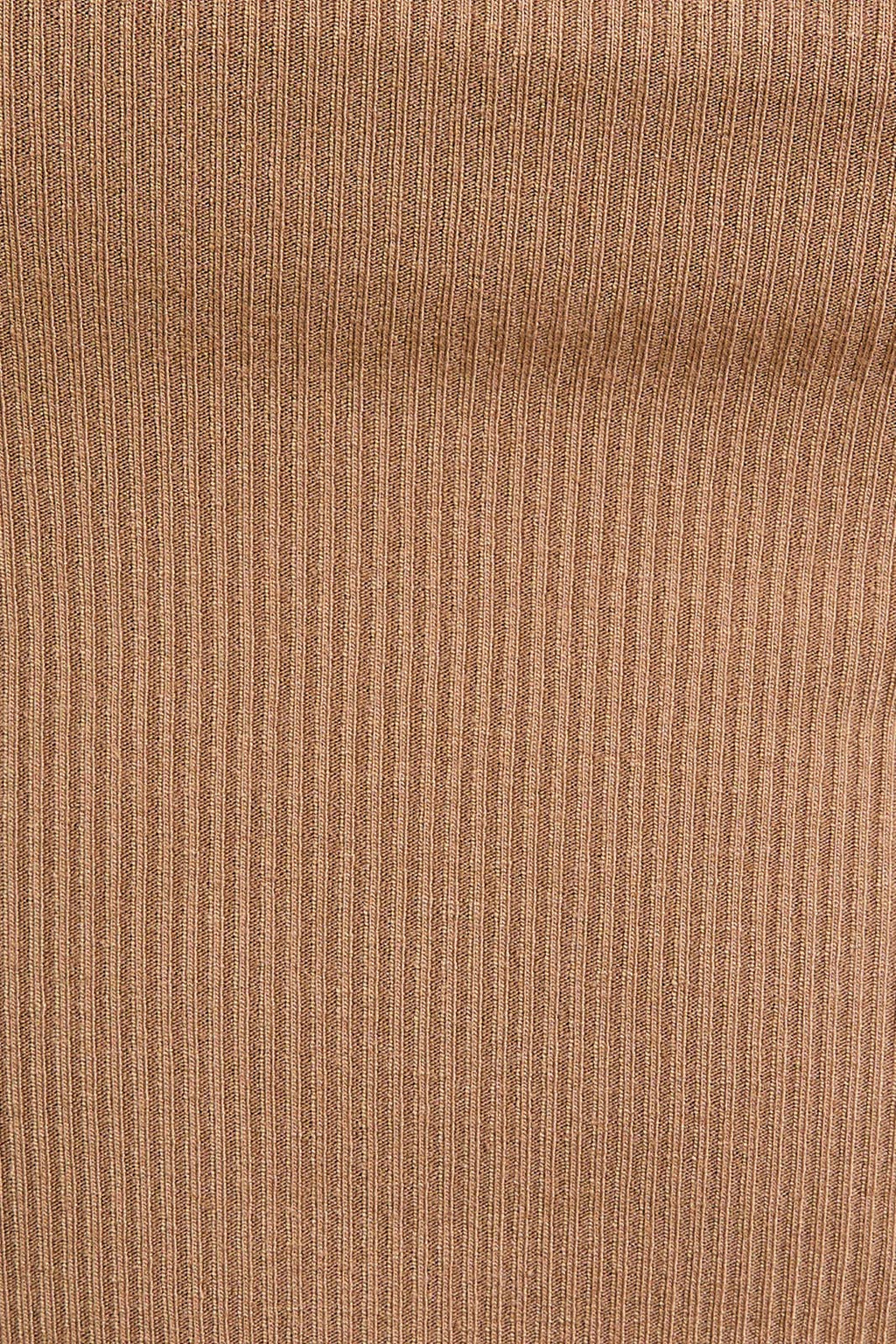 Close-up of brown ribbed fabric texture