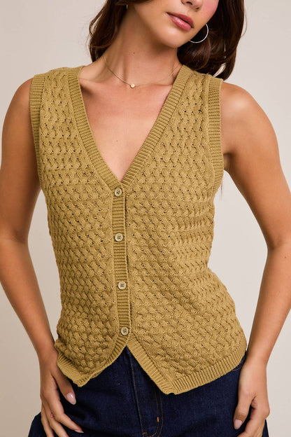 julianna vest - olive