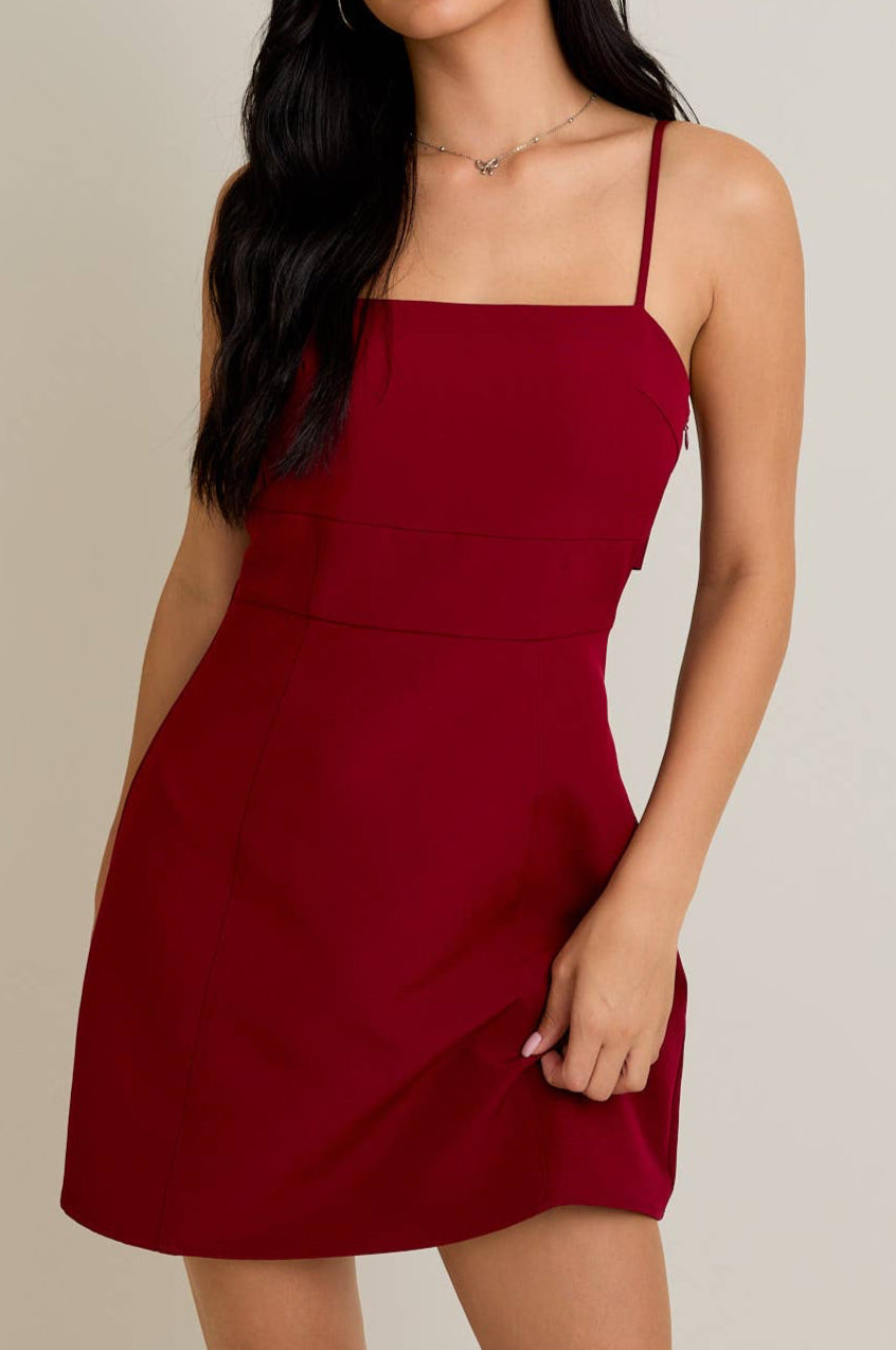 rosalee dress - burgundy
