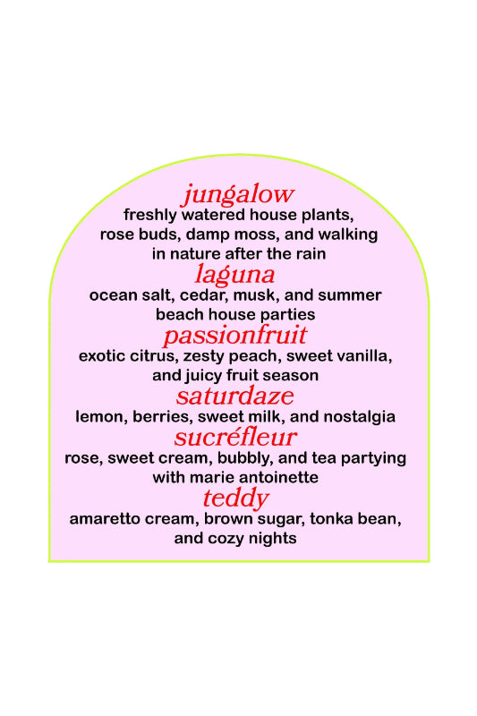 sucrefleur | rose, sweet cream, and champagne candle (FINAL SALE)