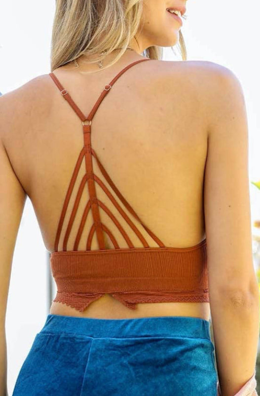 kendall bralette - rust