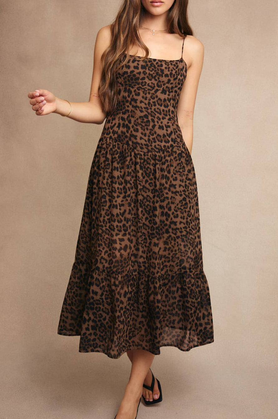 lettie dress - brown