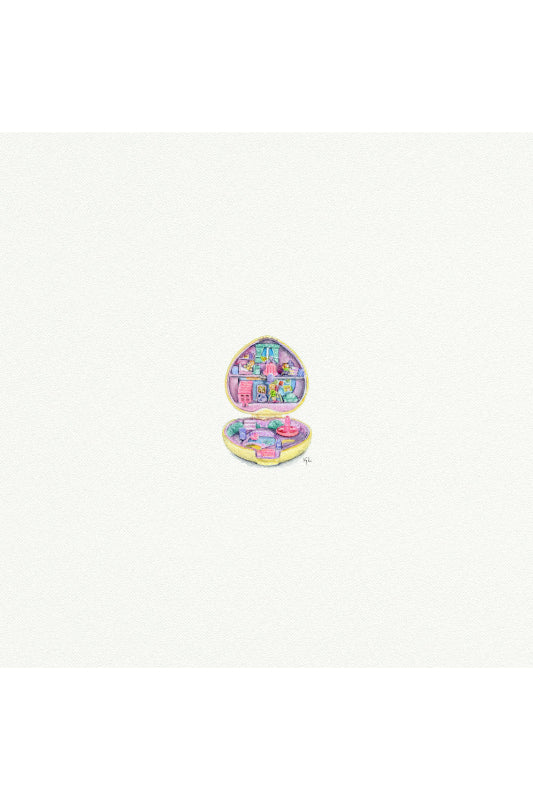 tiny watercolor print - polly pocket