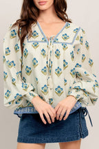 gemma top - ivory