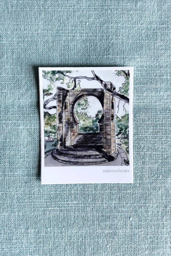 zilker garden arch polaroid sticker