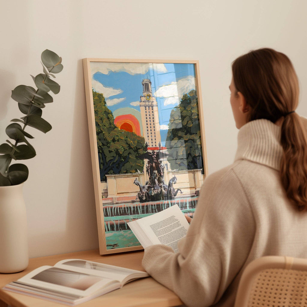 ut austin longhorn rainbow print | el baker