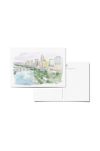 purple sunset postcard