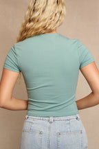 carter tee - sage (FINAL SALE)