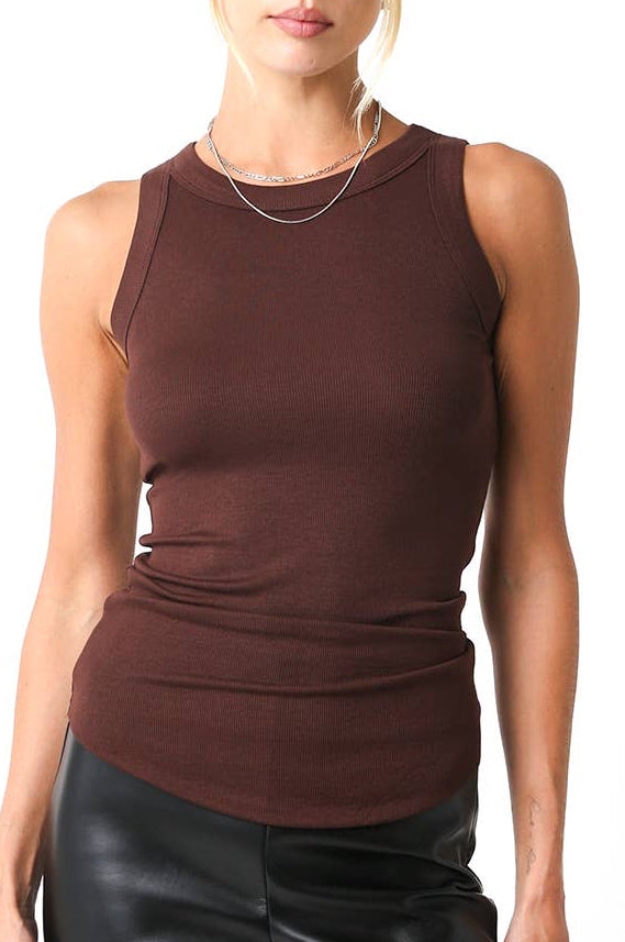 dean tank top - coffee