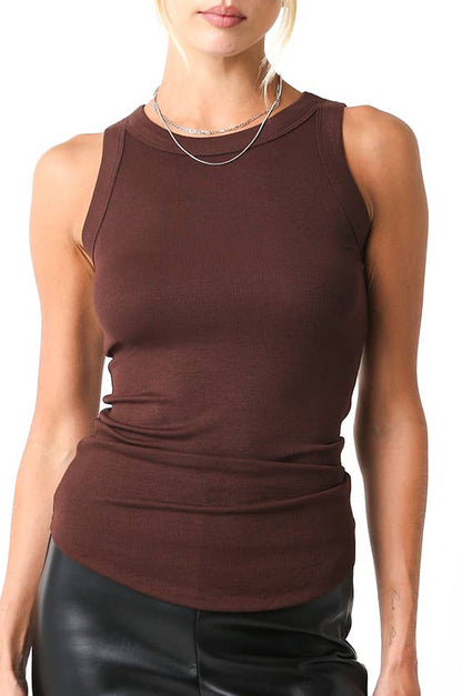 dean tank top - coffee