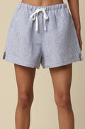 alison linen shorts - denim