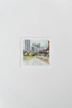 pfluger pedestrian bridge stamp sticker