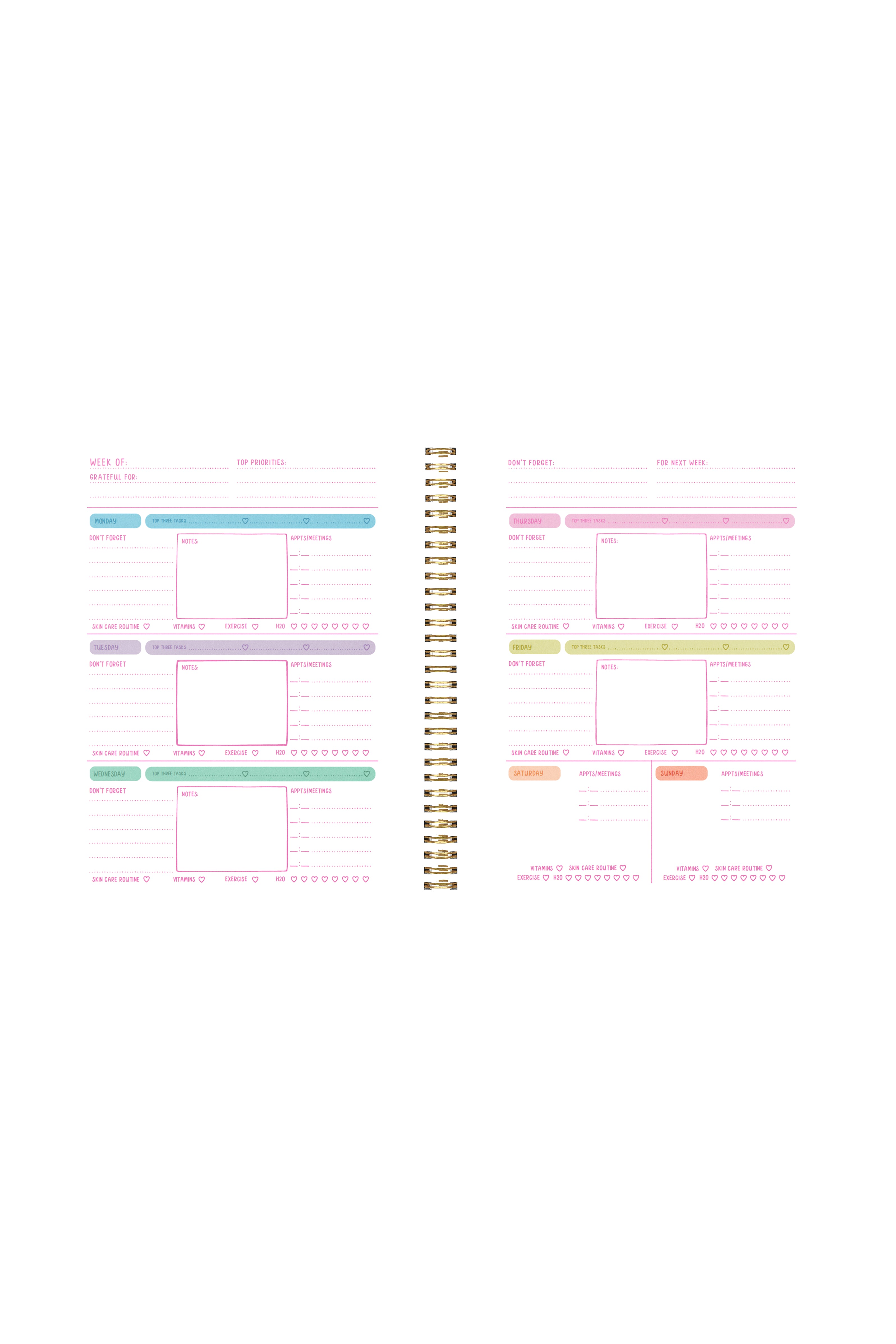 goal getter lite planner - don't ruin my vibe