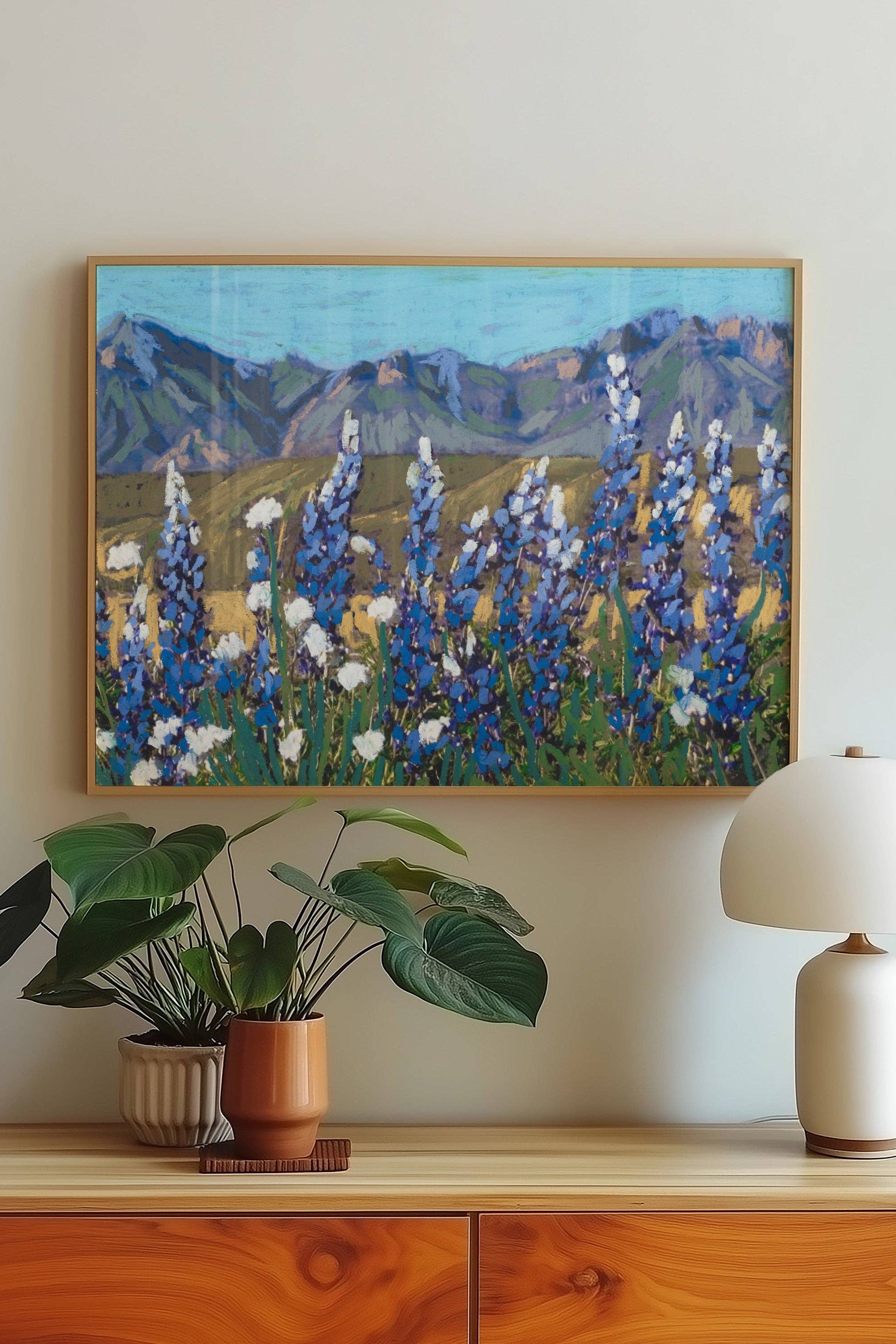 bluebonnets big bend national park print | el baker