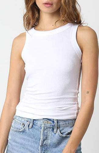 dean tank top - white