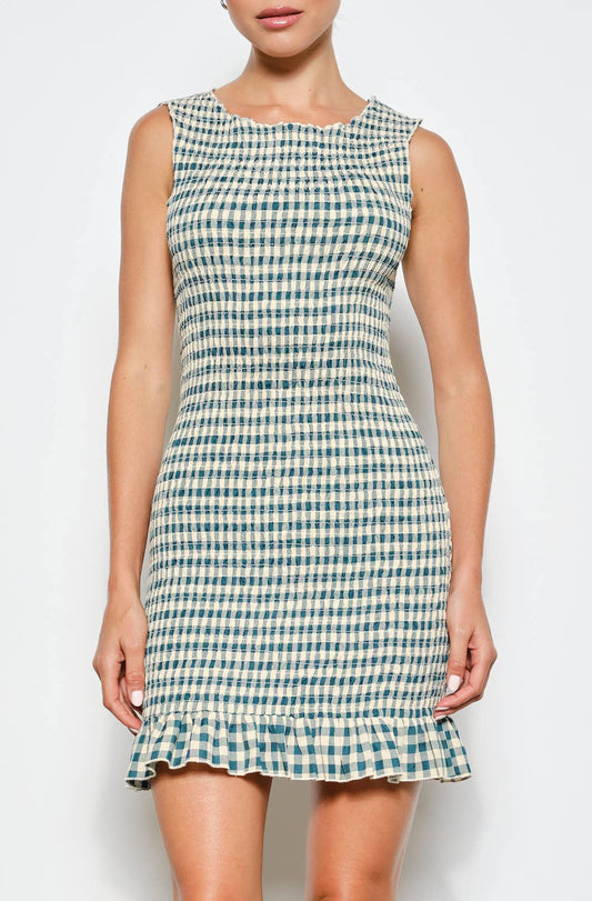alexandria dress - forrest green