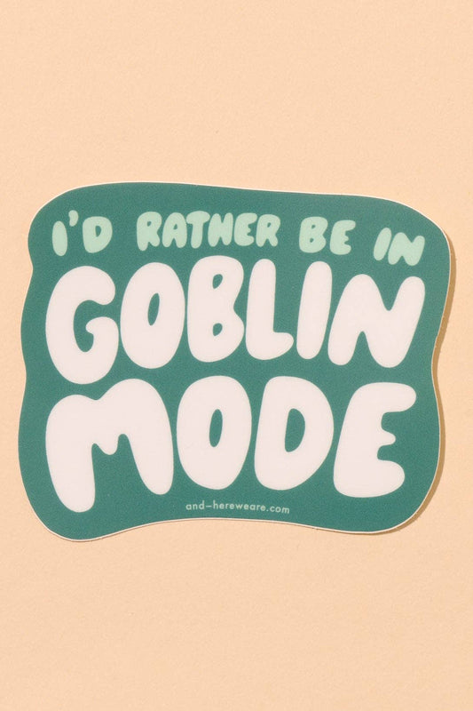 goblin mode sticker