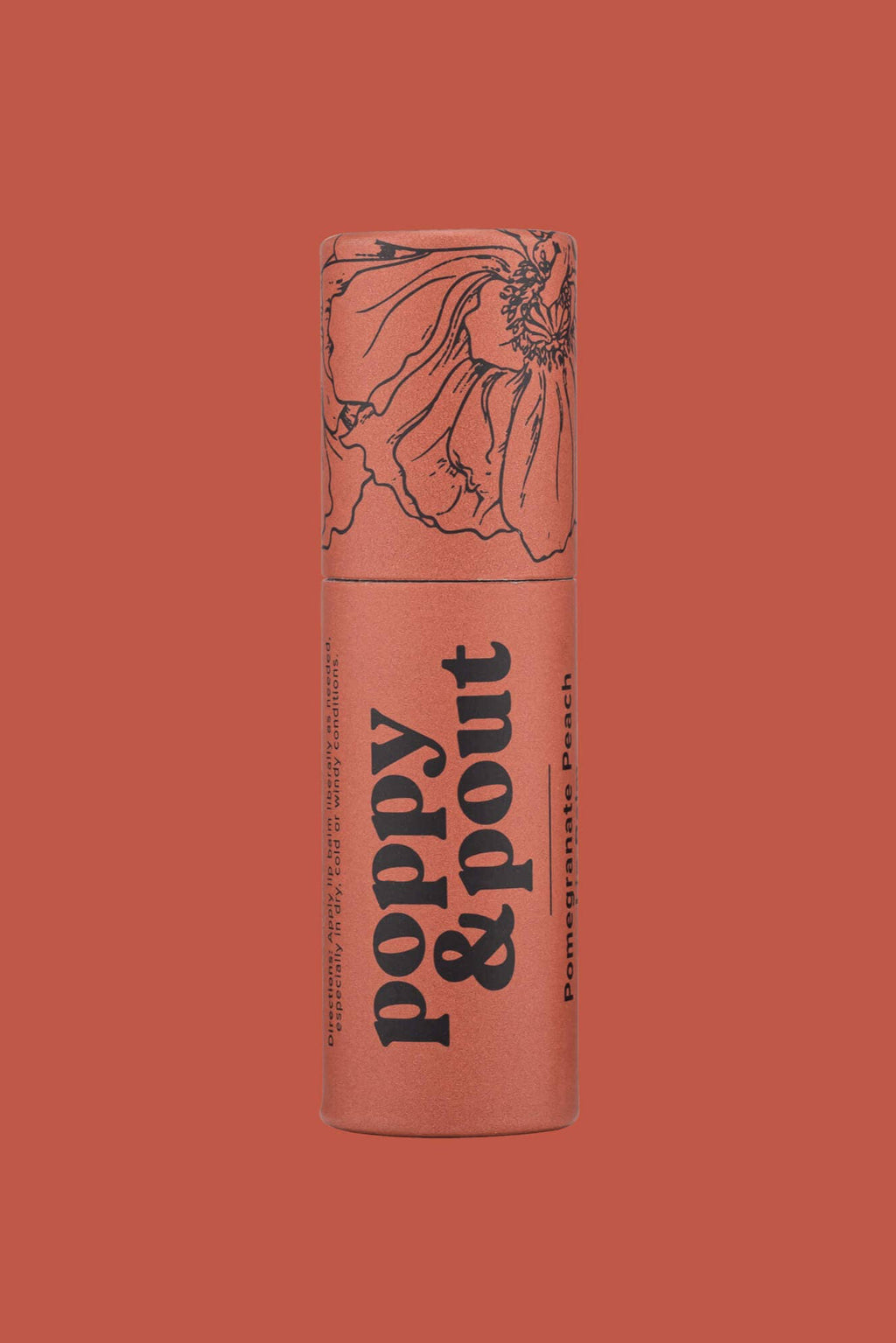 pomegranate peach lip balm