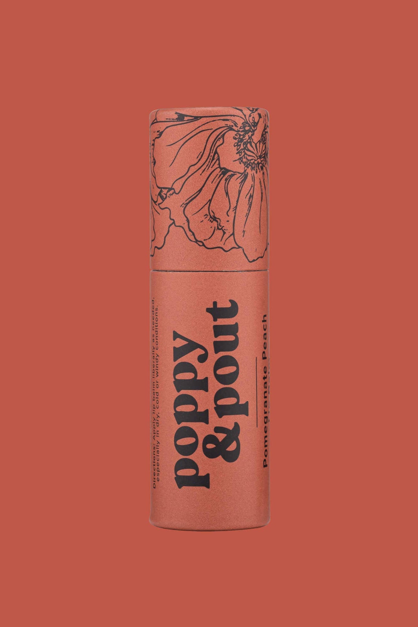 pomegranate peach lip balm
