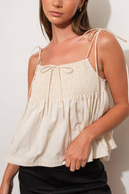 reagan cami - bone (FINAL SALE)