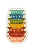 vintage pyrex bowls sticker