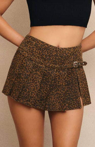 naya skort - brown (FINAL SALE)