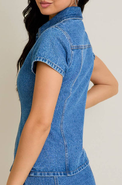 sawyer top - denim