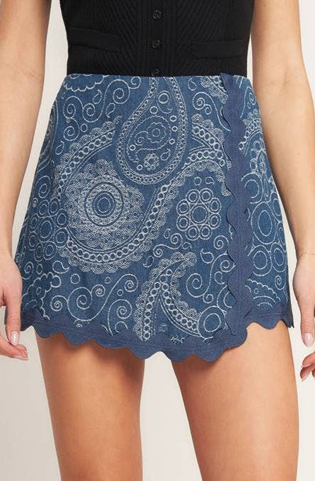 kora skort - indigo