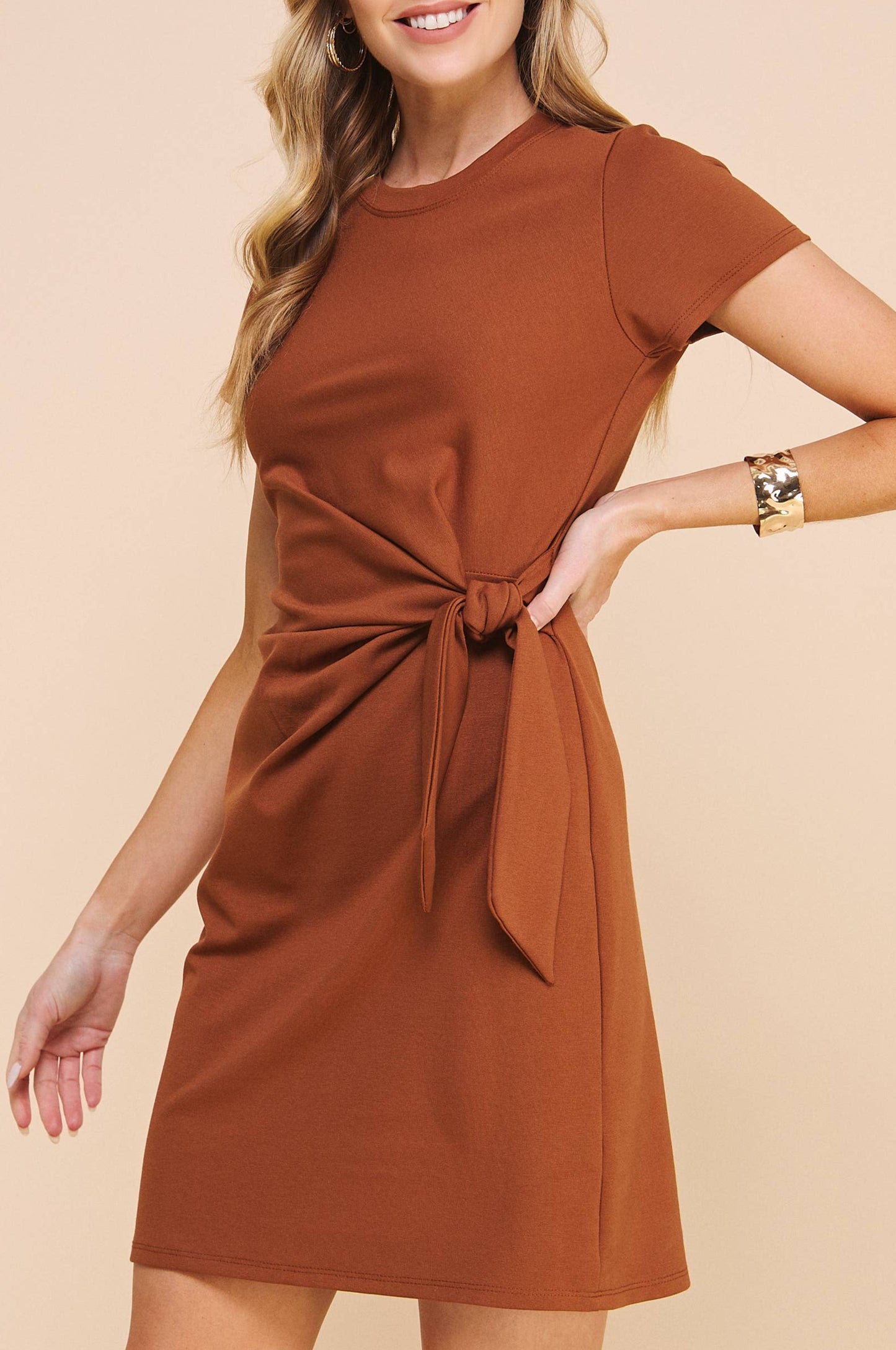 renee dress - mocha