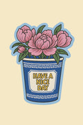 nyc to-go coffee cup sticker