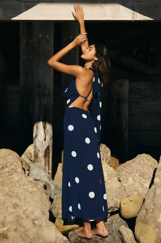 isabella dress - navy