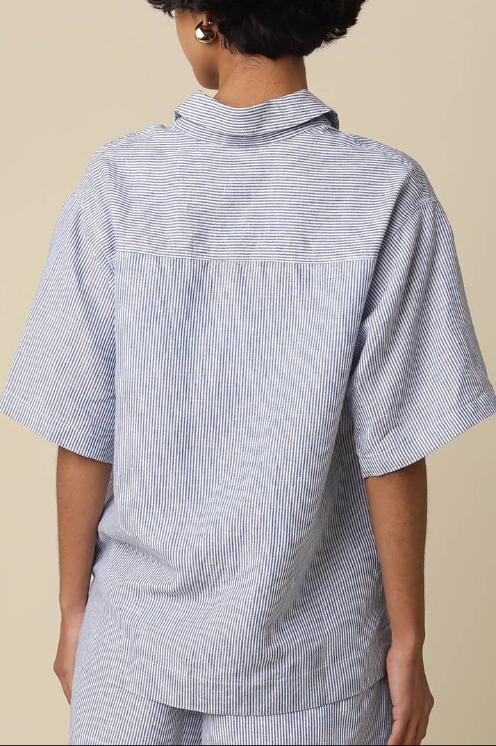 alison blouse - denim