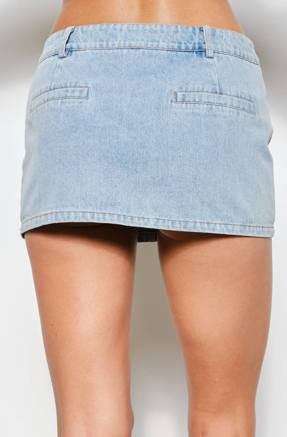 nią micro skort - light denim