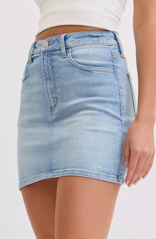 carmen skirt - light wash