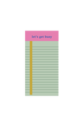 extra small tearaway notepad - let's get busy