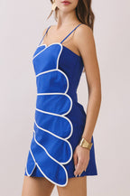capri dress - royal blue